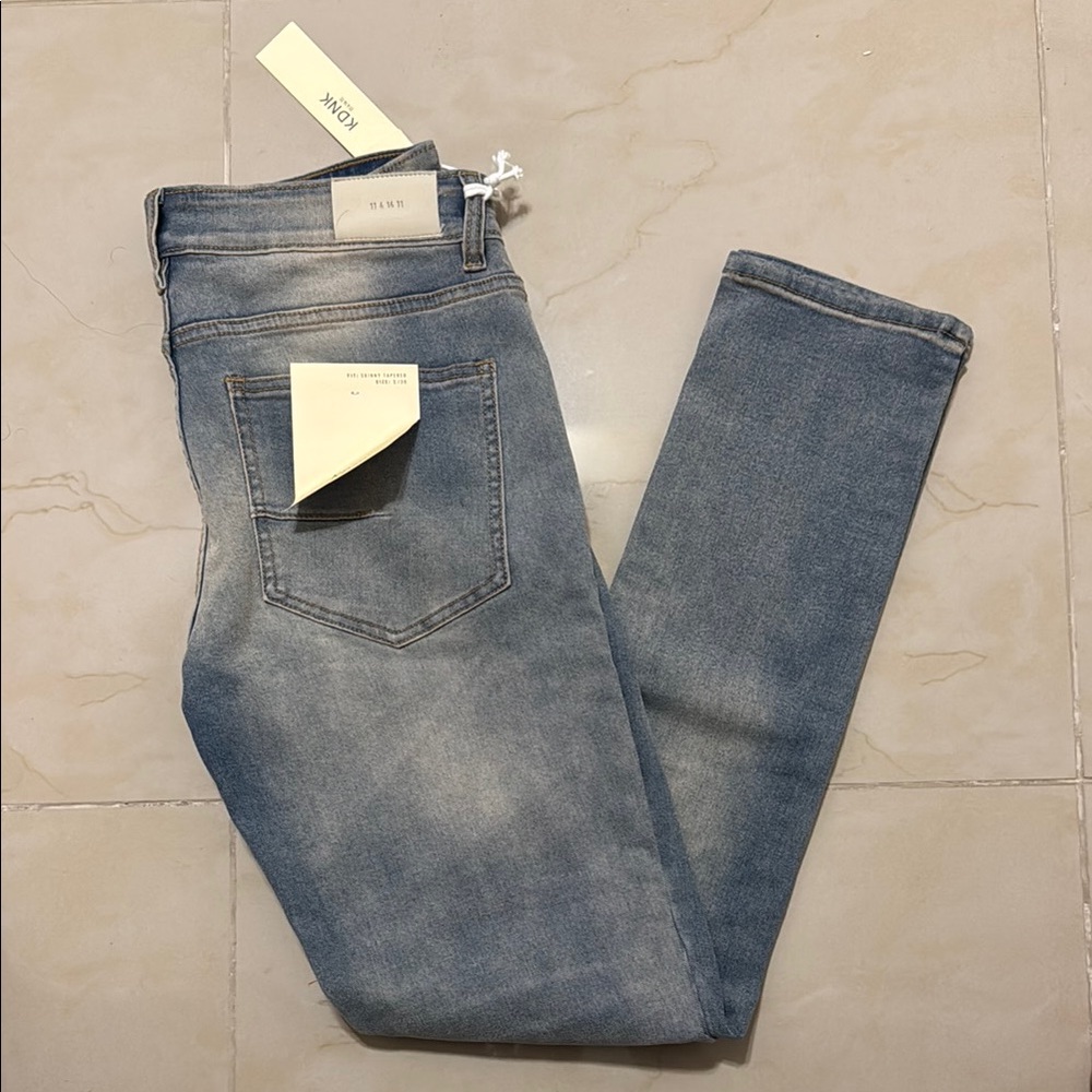 KDNK Men’s Skinny Jeans - Light Blue